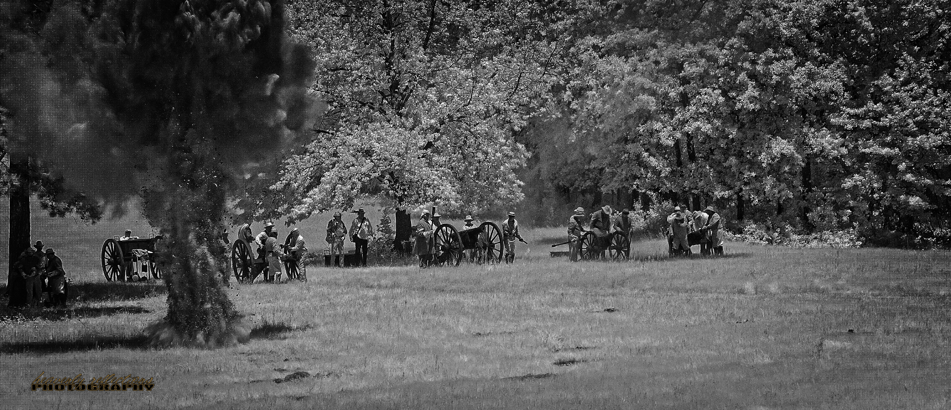 Civil War Reenactment Infrared